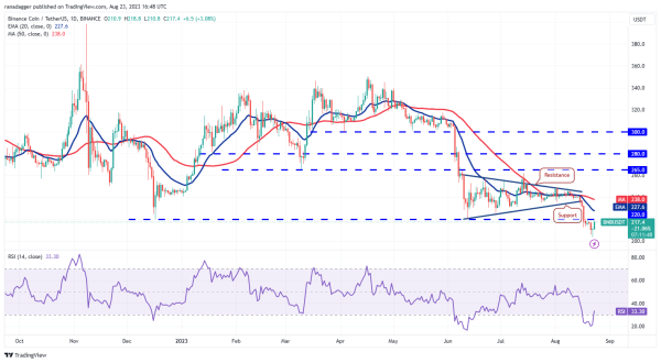 Price analysis 8/23: BTC, ETH, BNB, XRP, ADA, SOL, DOGE, DOT, MATIC, SHIB Price analysis 8/23: BTC, ETH, BNB, XRP, ADA, SOL, DOGE, DOT, MATIC, SHIB