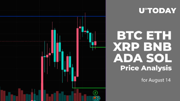 BTC, ETH, XRP, BNB, ADA, and SOL Price Analysis for August 14