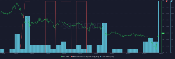 Trust Wallet Token (TWT) price surges by 8% as social volume spikes Trust Wallet Token (TWT) price surges by 8% as social volume spikes