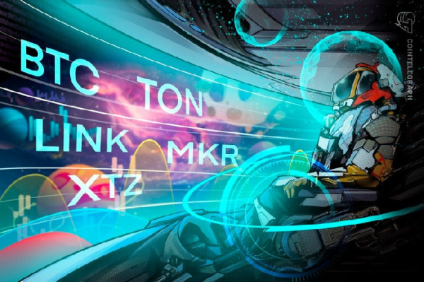 Bitcoin range trades as volatility subsides, will TON, LINK, MKR and XTZ follow? Bitcoin range trades as volatility subsides, will TON, LINK, MKR and XTZ follow?