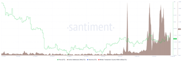 Litecoin (LTC) active addresses soar consistently as holders profit Litecoin (LTC) active addresses soar consistently as holders profit
