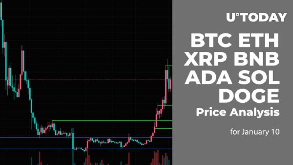 BTC, ETH, XRP, BNB, ADA, SOL and DOGE Price Analysis for January 10 BTC, ETH, XRP, BNB, ADA, SOL and DOGE Price Analysis for January 10