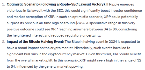 We asked ChatGPT what will be the XRP price in 2024; Here’s what it said We asked ChatGPT what will be the XRP price in 2024; Here’s what it said