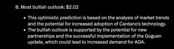 Grok AI predicts Cardano price for the end of 2024 Grok AI predicts Cardano price for the end of 2024