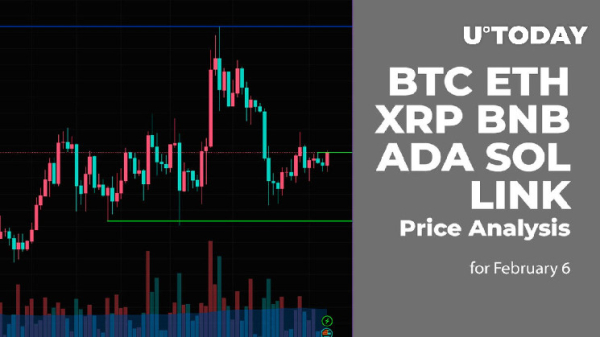 BTC, ETH, XRP, BNB, ADA, SOL and LINK Price Analysis for February 6 BTC, ETH, XRP, BNB, ADA, SOL and LINK Price Analysis for February 6